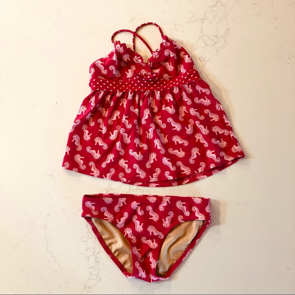Girls size 8 Penny Candy tankini 2 piece swimsuit